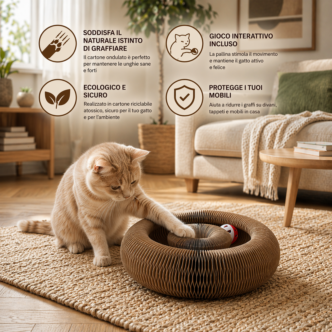 WavesPet™-Tiragraffi con pallina