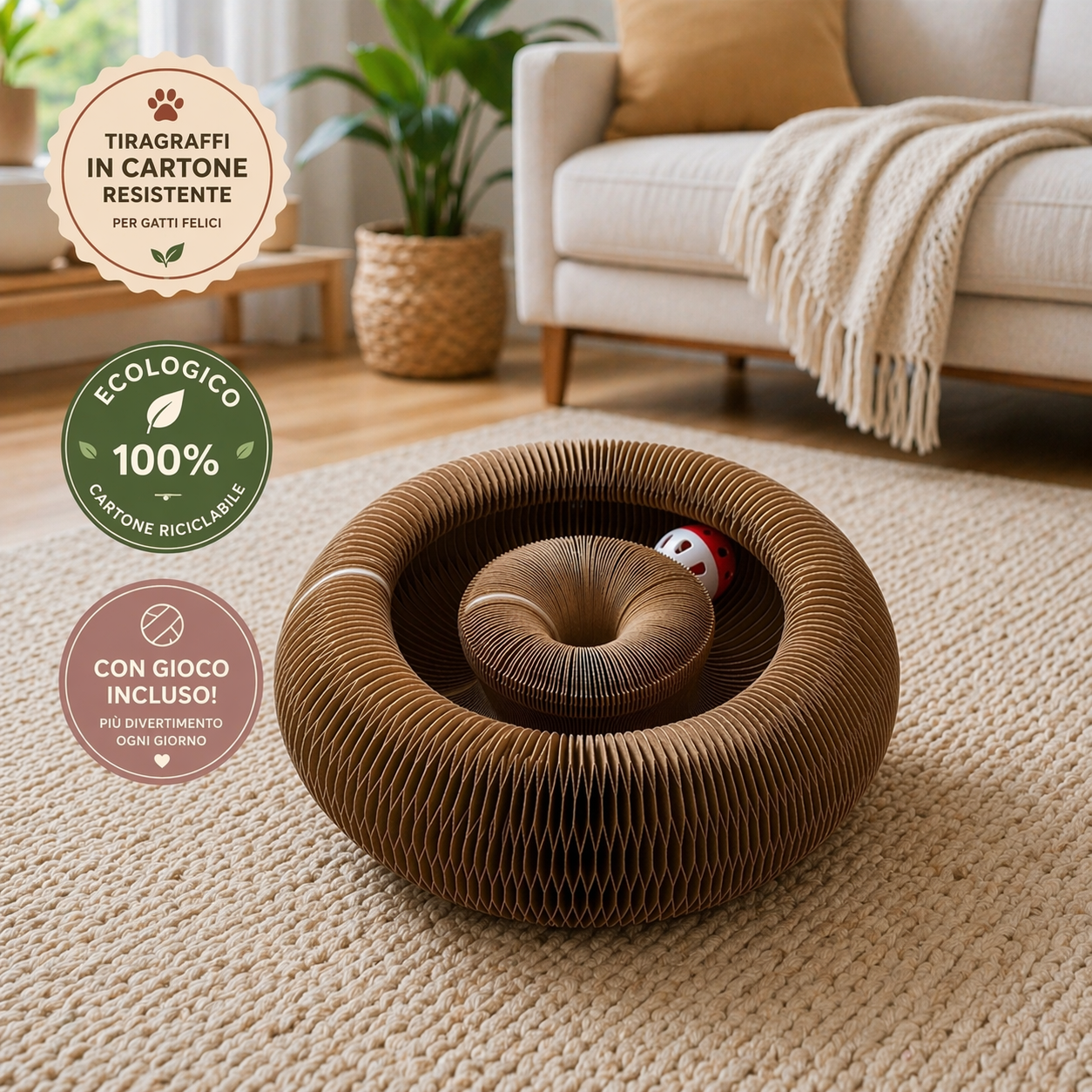 WavesPet™-Tiragraffi con pallina